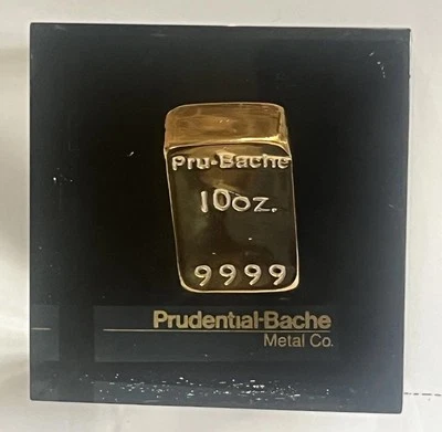 Vintage 10 Oz Old Pour Gold Silver “Salesman Sample” Fantasy Rare Bar Prototype - Image 1 of 4