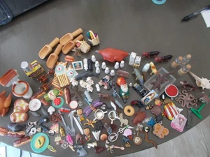 115 pc Miniatures Small Toys Objects Many Vintage Dollhouses Diorama Shadow Box - Picture 1 of 12