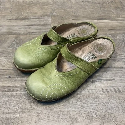 EL NATURALISTA Yggdrasil NG96 Mary Jane 皮革木屐穆勒鞋 绿色 37 7 — 第 1/4 张图片