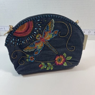 Mary Frances Dragonfly Charm Purse Bag Beaded NEW - Image 1 of 4