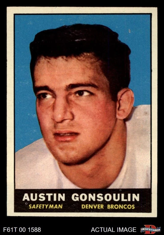 1961 Topps #192 Goose Gonsoulin Broncos RC Baylor 5 - EX - Image 1 of 1