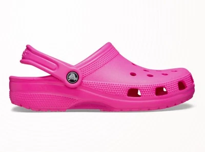 Crocs Unisex Classic Hot Pink Size C9 Clogs Shoes New with Tags Kids Size C9 - Image 1 of 4