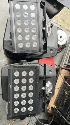 Pair Chauvet Slim Bank UV-18 High Powered LED Black Lights W/Truss Mounts - Image 1 of 4