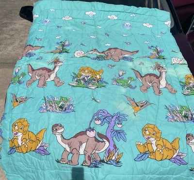The Land Before Time Twin Bedding comforter Littlefoot Cera Ducky Petrie 1997 - Image 1 of 4