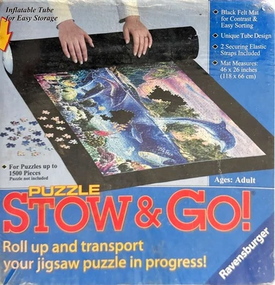 Ravensburger STOW & GO Perfect Puzzle Storage Up To 1500 Pieces NIB VTG - Image 1 of 4