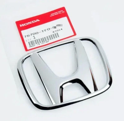 Fit For Honda CR-V 2012-21 Crosstour 2013-15 Front Grille H Emblem Chrome Badge Foto 1 de 4