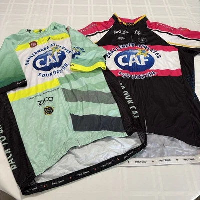 Camiseta deportiva de ciclismo de manga corta Pactimo para hombre con cremallera frontal talla XXL (2 camisetas) Foto 1 de 4