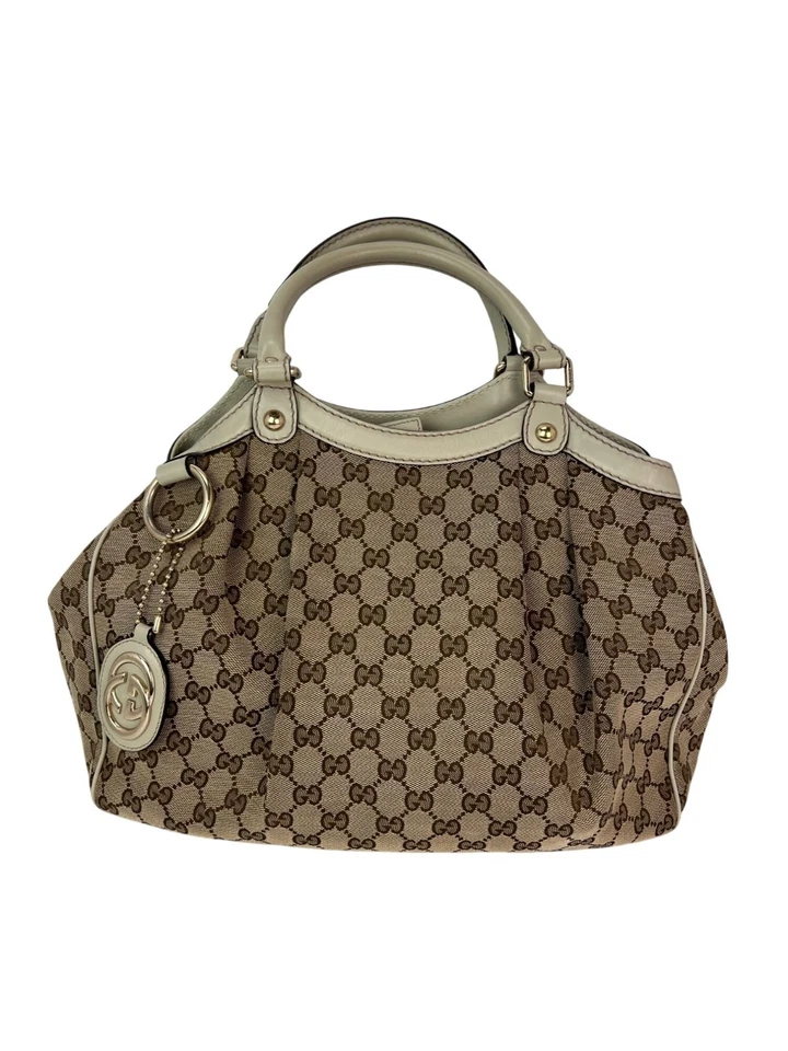 Bolso de Hombro Gucci Sukey Guccissima GG Lona Mediano Hobo eBay Live Foto 1 de 4