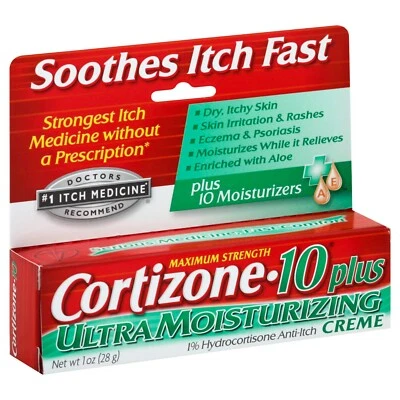 Cortizone 10 Plus Ultra Moisturizing Anti-Itch Creme 1 OZ..+ - Image 1 of 4