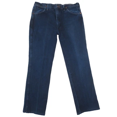Jeans Wrangler Masculino 34x30 (Real 32x27) Azul Corte Cowboy Slim Fit Elástico 937STR - Imagem 1 de 4
