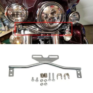 Driving Spot Fog Passing Turn Signal Light Bar Mount Bracket For Harley Dyna - Picture 1 of 11