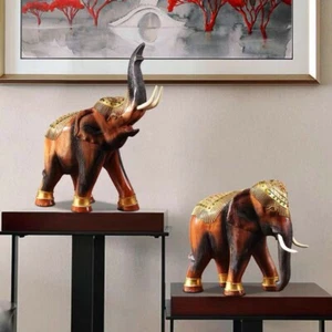 The trunk elephant is hand carved home decoration high craftsman - Picture 1 of 8
