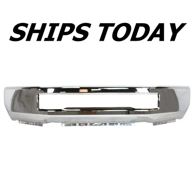 NUEVO parachoques delantero cromado para Ford F-450 F-550 2017-2019 sin faros antiniebla Foto 1 de 4