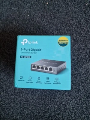 TP-LINK TL-SG105E 5-Port Steel Gigabit Switch - Image 1 of 3