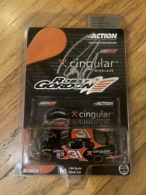 Autographed 2003 Robby Gordon #31 Cingular Monte Carlo 1/64 Diecast NASCAR  - Image 1 of 4