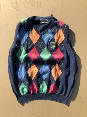 Chaleco Suéter Argyle Torrey Pines Golf Clint 2008 US OPEN L Tehama *leer lista* Foto 1 de 4