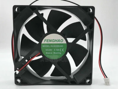 1 PCS  FENGHAO  Fan  HL9225S24H  DC24V 0.15A 9CM 9025  2 Pin cooling fan - Image 1 of 3