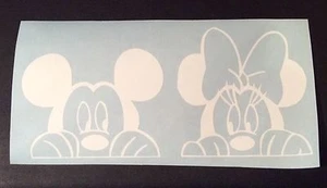 Mickey Mouse & Minnie Mouse peeking decals  - Picture 1 of 3