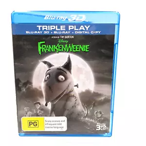 Frankenweenie 3D and 2D BLU RAY (2 discs) 2012 Tim Burton animated fantasy movie - Picture 1 of 4