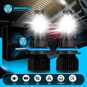 4-sides 9004 HB1 LED Headlight Bulbs High Low Beam 2000000LM 6500K Bright White - Picture 1 of 12