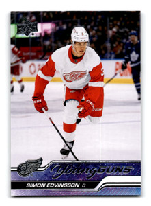 2023-24 Upper Deck Series 1 - Simon Edvinsson Young Guns Rookie #228