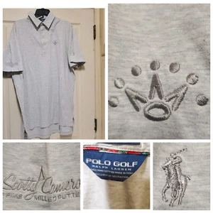 Ralph Lauren Golf Polo Shirt Mens XL Grey Scotty Cameron Putters 7 Point Crown - Picture 1 of 21