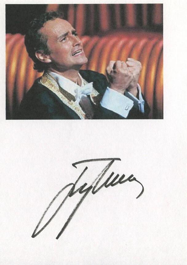JOSÉ CARRERAS - Autogramm orig. - span. Opernsänger, Drei Tenöre, Legende! - Bild 1 von 1