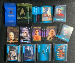 LOTE DE CARTAS COLECCIONABLES ALEATORIAS DE Star Trek -leer descripción - Juego casi completo incluido - Imagen 1 de 4