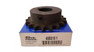 (NEW) MARTIN 40BS18 1" Bore Sprocket - Picture 1 of 4