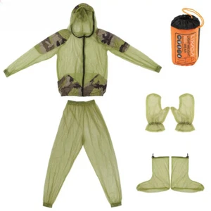 Chaqueta Exterior Malla Con Capucha Traje Chaquetas de Pesca Malla Protectora Camisa Guante Pantalón - Imagen 1 de 17