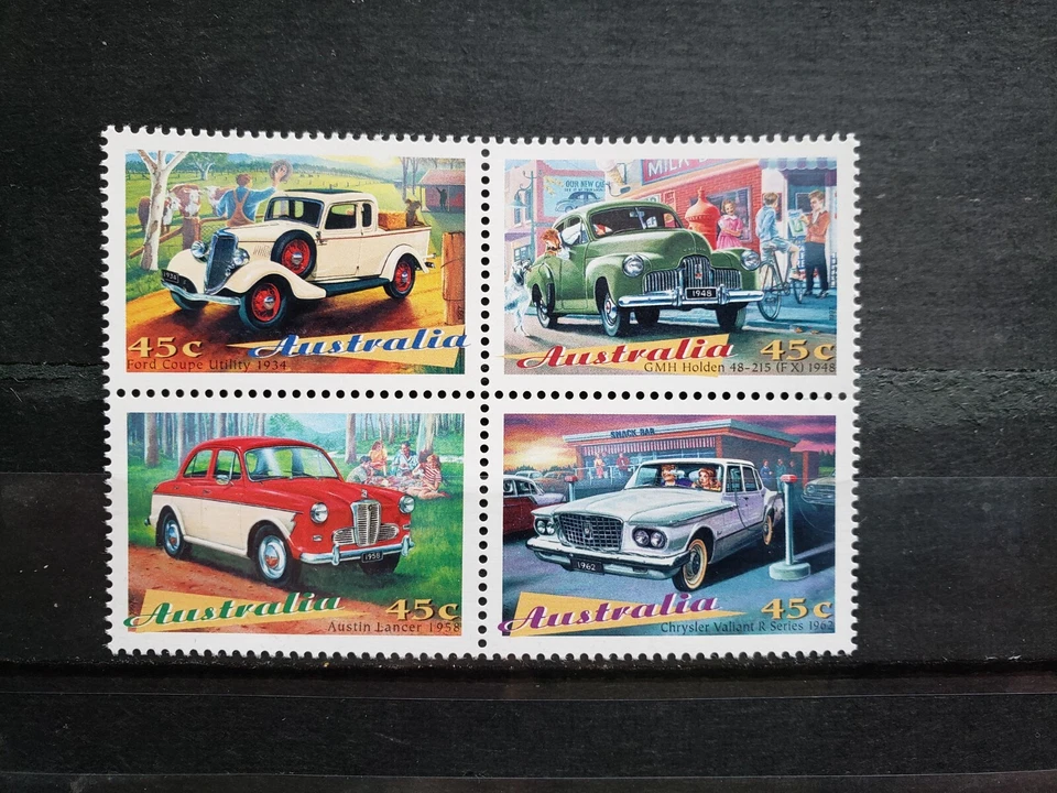 25066-Australia Stamps 1997 Classic Cars (4 Pcs) - MNH - Image 1 of 1