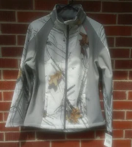 Chaqueta de manga larga para mujer Walls Outdoor Goods mediana SoftShell blanca y gris - Imagen 1 de 7
