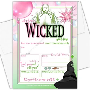 Let's Have a Wicked Good Time Birthday Invitations Party Invites with Envelopes - Picture 1 of 7