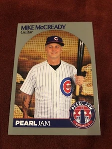 PEARL JAM Chicago Baseball Card - Mike McCready BAT JERSEY 2018 wrigley away - Picture 1 of 1
