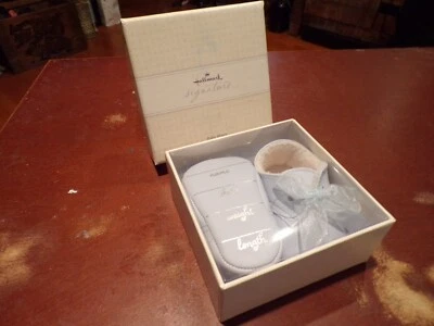 NEW HALLMARK Baby Boy Blue Infant Shoes Great for Gift  B735 - Image 1 of 3