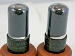 Pair Sylvania 6V6GT Audio, Guitar Tubes Test 60/46 calibrated TV7 Guaranteed #15 - Picture 1 of 4