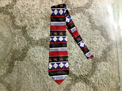 Tabasco Logo Chili Peppers Striped Tie 100% Silk - Image 1 of 2