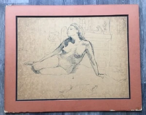 Original Nude Female Ink Drawing by Ben Shahn - Picture 1 of 9