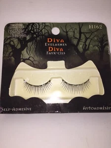 Fantasy Makers DIVA Black False Eyelashes NEW Halloween - Picture 1 of 3