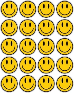 Juego de 20 pegatinas faciales sonrientes de 1,5" cada maestra de jardín de infantes de escuela infantil - Imagen 1 de 1