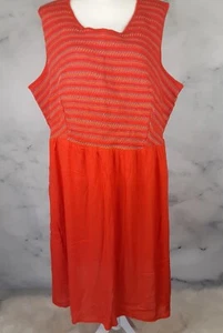 AVENUE Women's Size 26/28 Boho orange Dress Embroidered - Picture 1 of 10