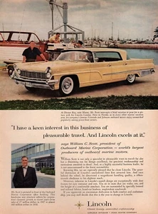1959 Lincoln Premiere Landau "Pleasurable Travel" Original Color Ad  - Picture 1 of 1