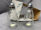 Vtg Princess House Salt & Pepper Shakers Heritage Crystal #471 USA NEW IN BOX