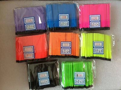 5 of 6 Hollow Antenna Fluo Tips Bristle For Pole Fish Float Pack of 100pcs 2.5mm - Image 1 of 2