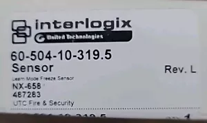 Interlogix 60-504-10-319.5 Sensor REV L NEW Freeze Sensor NX-658 New - Picture 1 of 2