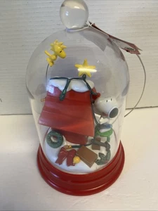 2015 Kurt Adler Peanuts Decoración de Navidad Mesa Iluminada Cúpula Snoopy Woodstock - Imagen 1 de 3