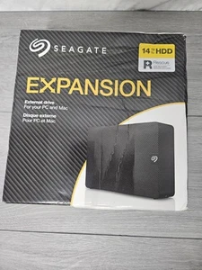 Seagate Expansion 14TB 3.5" External Hard Disk Drive - Black - Photo 1/3