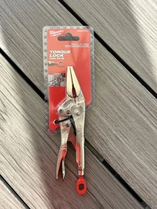 Milwaukee Torque Lock 152mm / 6inch Long Nose Locking Pliers 4932471731 - Picture 1 of 1