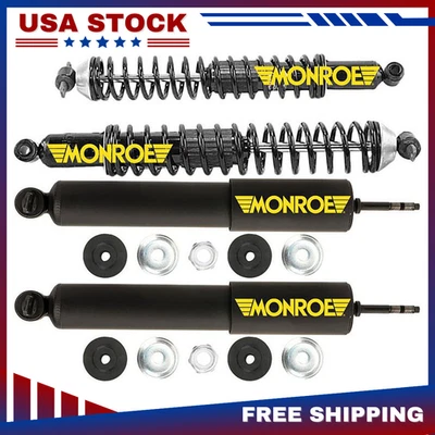 Juego de 4 amortiguadores delanteros traseros Monroe para Chevrolet C2500 Suburban 1992-1999 Foto 1 de 4