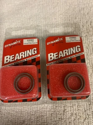 Dynamite DYN3022 1/2” X 3/4” Unflanged  2 Ball  Bearings RC Cars Trucks NOS - Image 1 of 4
